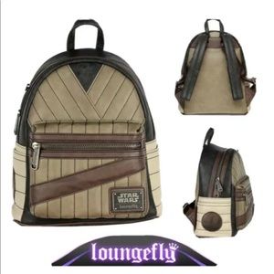 NWT Loungefly Disney Flashback Series Star Wars Rey Cosplay Mini Backpack